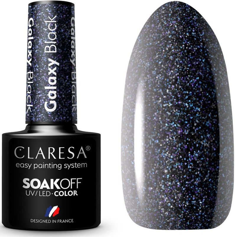 Claresa - Galaxy Black - UV/LED Gellak - 5ml - Zwart