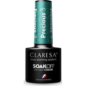 Claresa - Precious PS3 - Gellak - Emerald Groene Kleur - 5ml