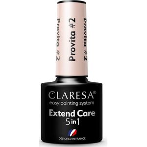 Claresa - Extend Care 5 in 1 Provita Base - Nagellak - Tint #2 - 5 g