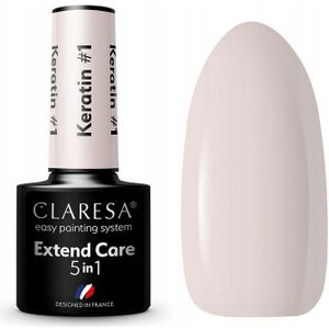 Claresa - Extend Care 5 in 1 Keratin - Nagellak - Tint #1 - 5 g