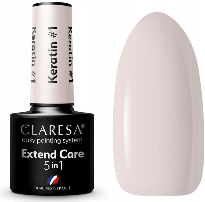 Claresa - Extend Care 5 in 1 Keratin - Nagellak - Tint #1 - 5 g