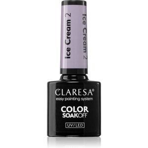 Claresa - SoakOff UV/LED Color Ice Cream Gel Nagellak - 5 g - Gel