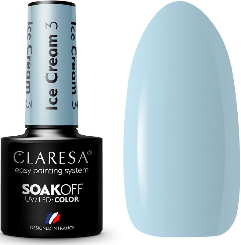 Claresa - SoakOff UV/LED Color Ice Cream Gel Nagellak - 5 g - Gel
