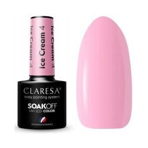 Claresa - SoakOff UV/LED Color Ice Cream Gel Nagellak - 5 g - Kleur: Ice Cream