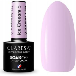 Claresa - SoakOff UV/LED Color Ice Cream Gel Nagellak - 5 g - Gel