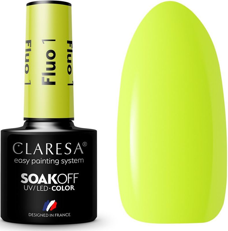 Claresa - SoakOff UV/LED Gel Nagellak - Fluo - 5 g
