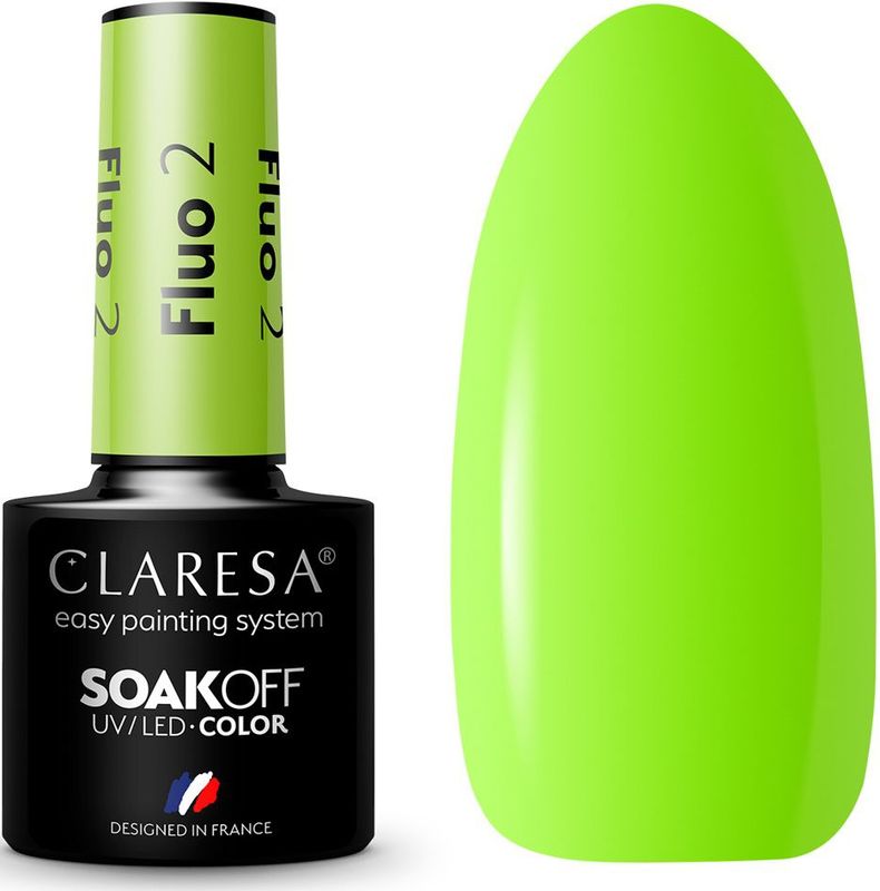 Claresa - SoakOff UV/LED Color Fluo Gel Nagellak - Tint 2 - 5 g