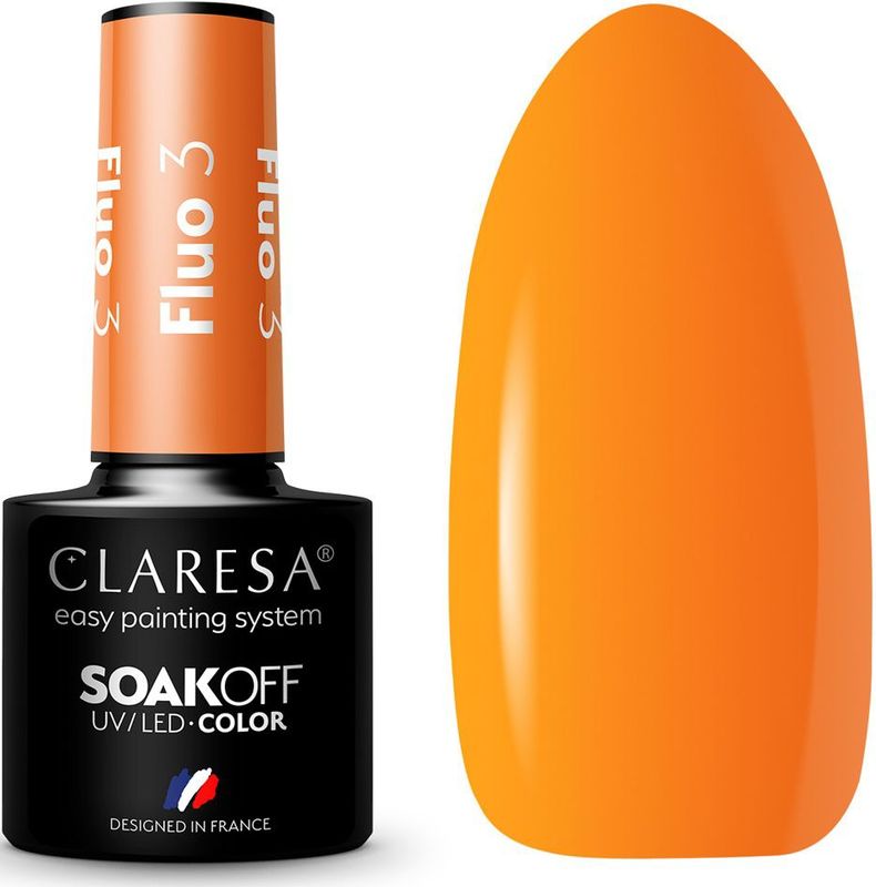 Claresa - SoakOff UV/LED Gel Nagellak - Fluo Kleur - 5 g