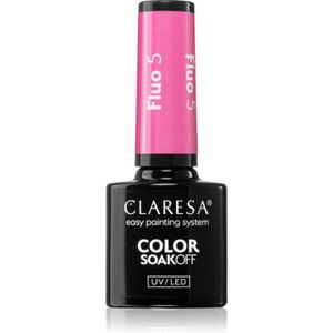 Claresa - SoakOff UV/LED Color Fluo Gel Nagellak - Fluo - 5 g