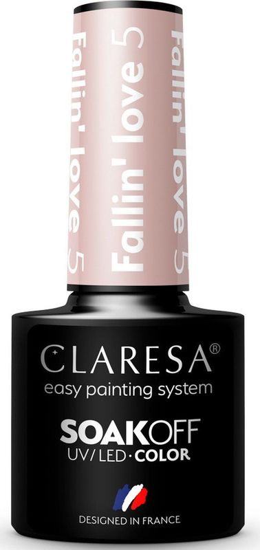 Claresa - Fallin' Love 5 - UV/LED Gellak - Lichtbeige - 5ml