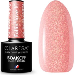 Claresa - Fallin' Love 10 - Gellak - Rosé Gouden - 5ml