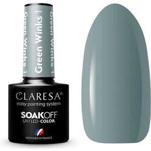 Claresa - Green Winks 1 - UV/LED Gellak - Groen-Blauw - 5ml