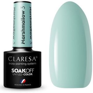 Claresa - SoakOff UV/LED Color - Marshmallow - 5 g - Nagellak