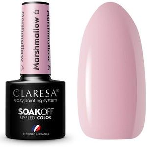Claresa - SoakOff UV/LED Color - Marshmallow - 5 g - Nagellak