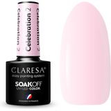 Claresa - Celebration 2 - UV/LED Gellak - Semi-transparant Lichtroze - 5ml