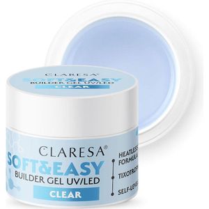 Claresa - Soft&Easy Builder Gel - Gel Basecoat - Tint Clear - 12 g