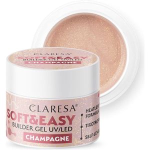 Claresa Soft & Easy Buildergel  UV/LED |CHAMPAGNE  Nailstyling | 12 g