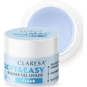 Claresa - Soft&Easy Builder Gel - Nagellak - Tint Clear - 45 g