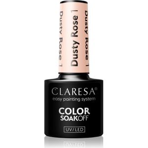 Claresa SoakOff UV/LED Color Dusty Rose Gel Nagellak Tint 1 5 g