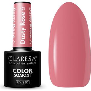Claresa - Dusty Rose 6 - UV/LED Gellak - 5ml - Framboos Roze