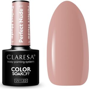 Claresa - Perfect Nude 1 - UV/LED Gellak - 5ml - Nude Kleur