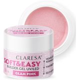 Claresa - Soft&Easy Builder Gel - Nagellak - Glam Pink - 12 g