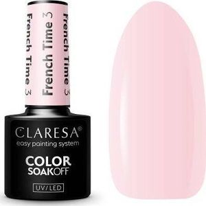 Claresa - French Time 3 - UV/LED Gellak - Lichtroze - 5ml