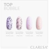 Claresa - UV/LED Top Bubble Gel - Top Coat - Matte Tint - Black Mat - 5 g
