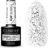 Claresa - UV/LED Top Bubble Gel - Top Coat - Matte Tint - Black Mat - 5 g