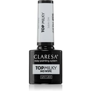 Claresa - UV/LED Top Milky No Wipe Gel Top Coat - 5 g - Gel