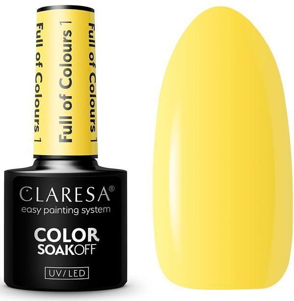 Claresa - Full Of Colours 1 - Gellak - Geel - 5ml