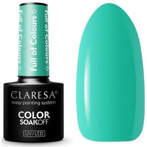 Claresa - Full Of Colours 6 - Gellak - Blauwgroene Turqoise - 5ml