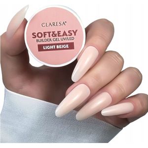 Claresa - Soft & Easy Buildergel - Nailstyling - Light Beige