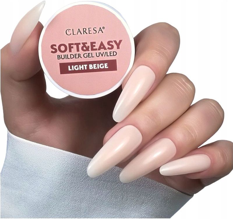 Claresa - Soft & Easy Buildergel - Nailstyling - Light Beige