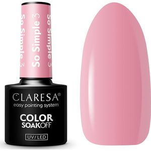 Claresa - SoakOff UV/LED Color So Simple Gel Nagellak - Tint SO SIMPLE - 5 g
