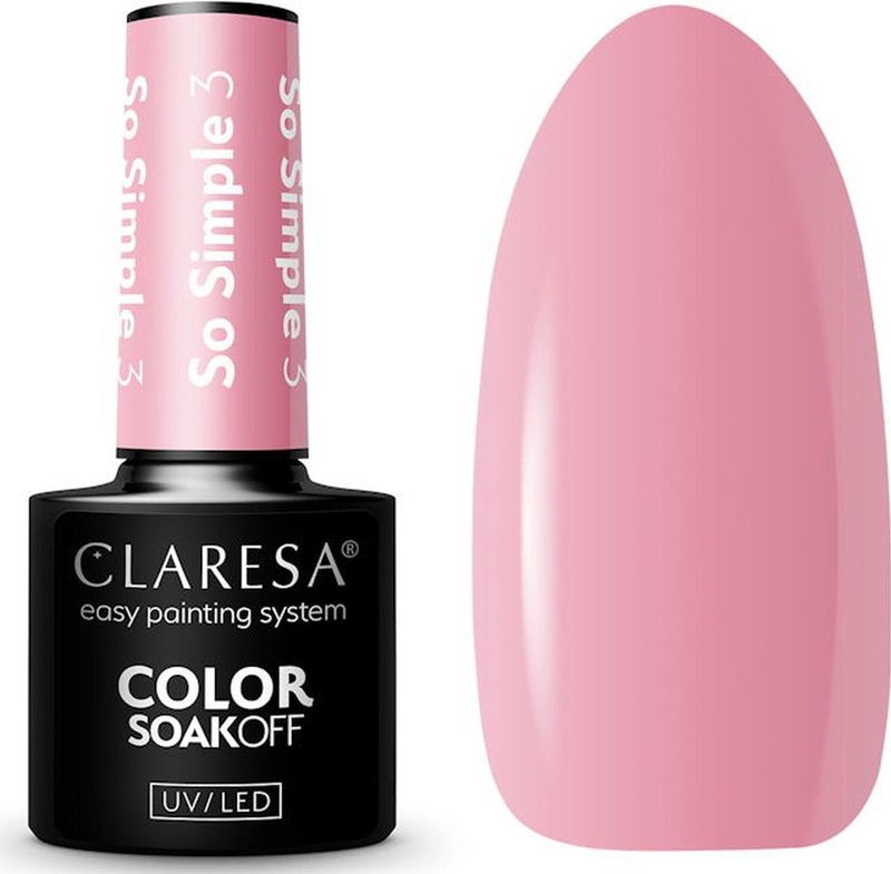 Claresa - SoakOff UV/LED Color So Simple Gel Nagellak - Tint SO SIMPLE - 5 g
