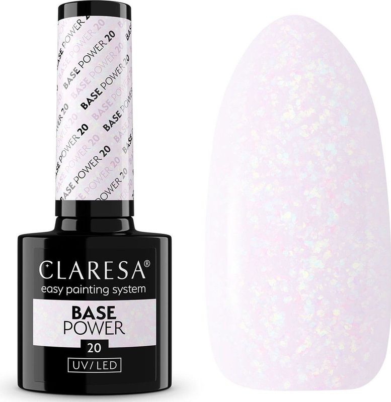 Claresa - UV/LED Base Power - Nagellak - Tint 20 - 5 g