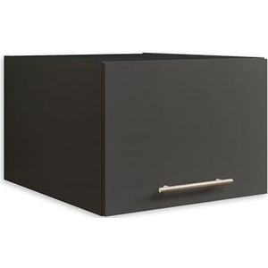 LAUNDREEZY Kast voor wasmachinekast, antraciet - opzetkast voor extra opbergruimte in de wasruimte - 50 x 38 x 67,5 cm (B x H x D)