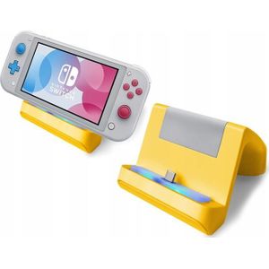 MARIGames station ładująca 2 in 1 voor Nintendo Switch Lite geel (SB5215)