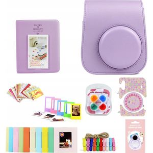 LoveInstant hoes serie 8 in 1 tas Ramki Album Fuji Instax Mini 11 - paars