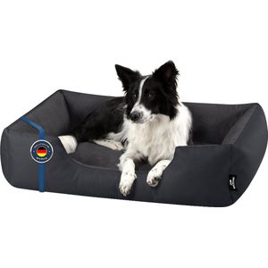 BedDog Hondenbed Grote Honden - Hondenkussen XL - Ovale Hondenmand Wasbaar - Hondensofa - Hondenbedden voor Grote Honden - Hondenbed van Alicante stof en Cordura