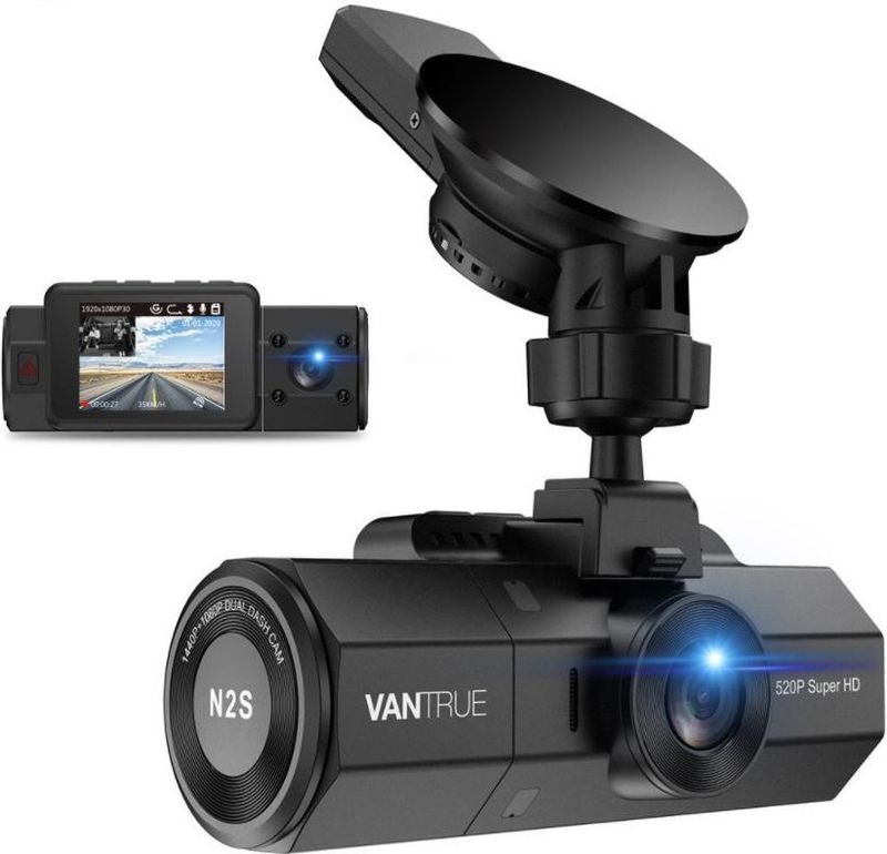 Vantrue - N2S - Dashcam - Zwart - 4K Resolutie - GPS-ontvanger