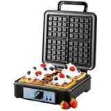 Adler Waffeleisen AD 3049, 1800 Watt, Temperaturegelung, antihaftbeschichtet