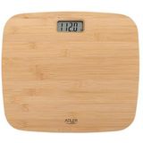 Adler Personenwaage AD 8173, Waage, aus Bambus, digital, Display, Tragkraft 180 kg