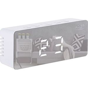 Adler - AD1189W - Wekker - Wit - LED-Display - 3 Alarmstanden
