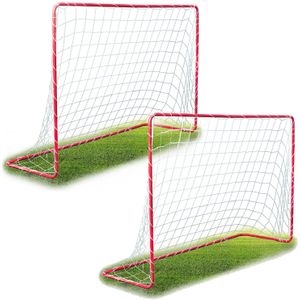 Voetbaldoel set - 2 stuks - 183x122x61cm