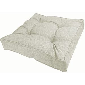 POKAR Zitkussen Lounge Kussen Tuin voor Tuinmeubelen Loungemeubels 70x70x10 cm, Beige