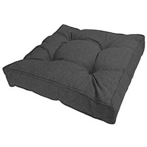 POKAR Zitkussen Lounge Kussen Tuin voor Tuinmeubelen Loungemeubels 70x70x10 cm, Antraciet