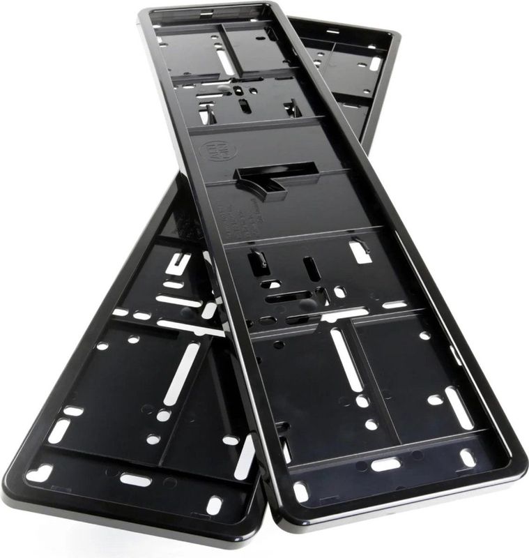 Alti Giri MONO Kentekenplaathouders - Zwart - 2 Stuks - ABS Materiaal