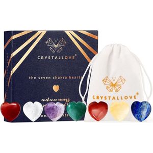 Crystallove Energy Crystals The Seven Chakra Hearts massage-instrument 7 st